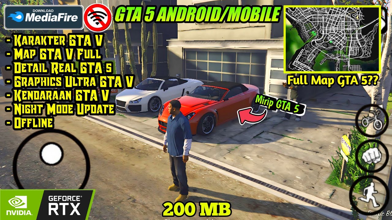 GTA 5 Android Graphics Ultra HD Full Map Fan Made 200MB